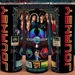 Journey 80s Classic Band Cup Mug Tumbler 20oz
